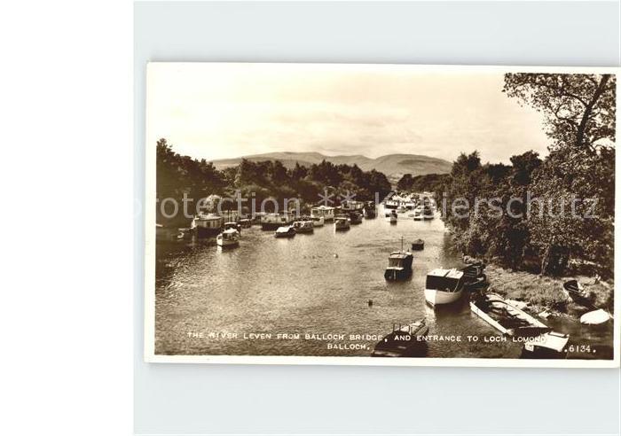 Balloch West Dunbartonshire The River Leven from Balloch Bridge and Entrance to