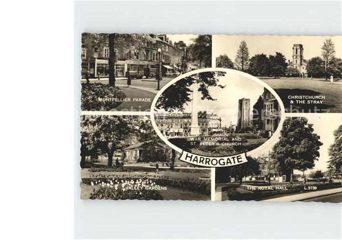 Harrogate UK Montpellier Parade Christchurch Valley Gardens The Royal Hall