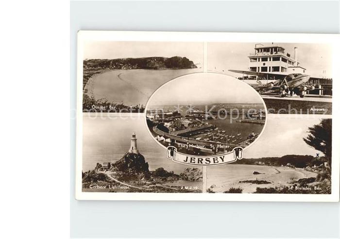 Jersey United Kingdom Ouaine Bay Corbiere Lighthouse The Harbour St Helier Airpo