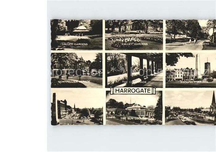 Harrogate UK Valley Gardens Montpellier Parade The Colonnade Prospect Square and