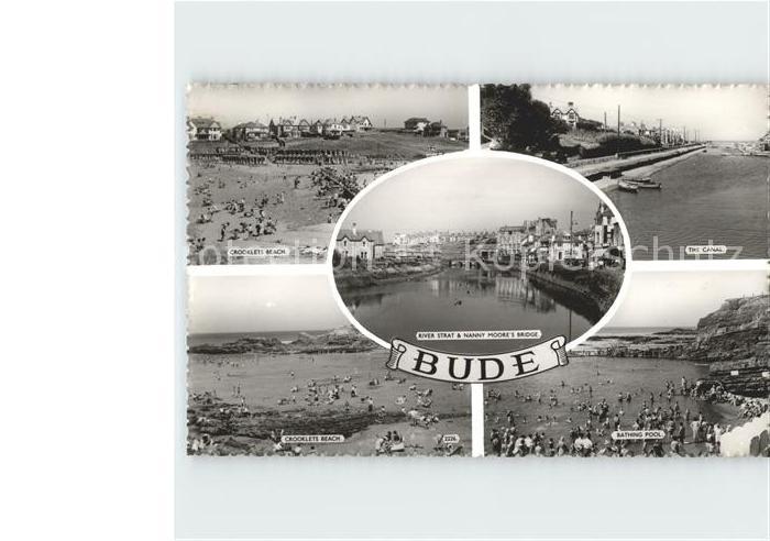 Bude North Cornwall Crooklets Beach The Canal River Strat Nanny Moores Bridge Ba