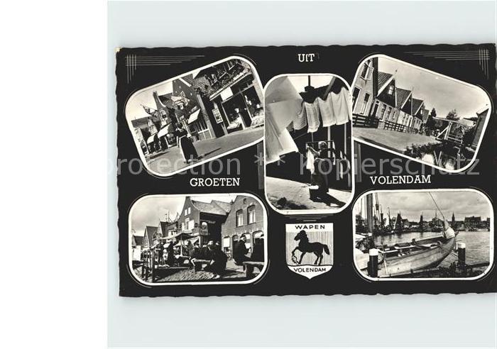 Volendam Ortsansichten Hafenpartie