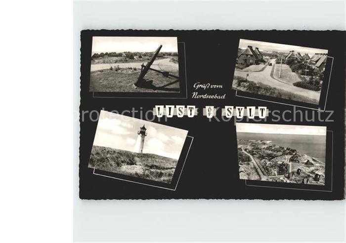 List Sylt Anker Leuchtturm Dorfpartie Fliegeraufnahme