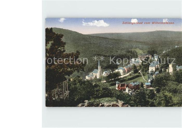 Schlangenbad Taunus Blick vom Wilhelmsfelsen