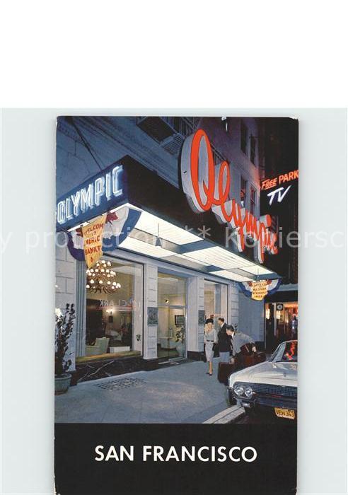 San Francisco California The Olympic Hotel