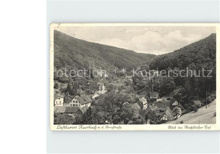 Auerbach Bergstrasse Blick ins Hochstaedter Tal
