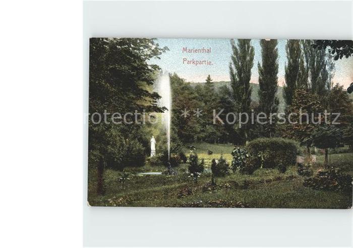 Marienthal Rheingau Parkpartie Fontaene