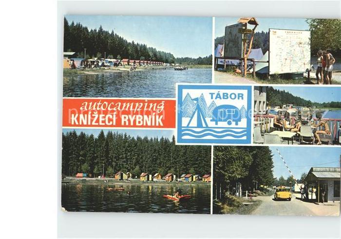 Tabor Czechia Autocamping Knizeci Rybnik Strand Bungalows Terrasse Einfahrt