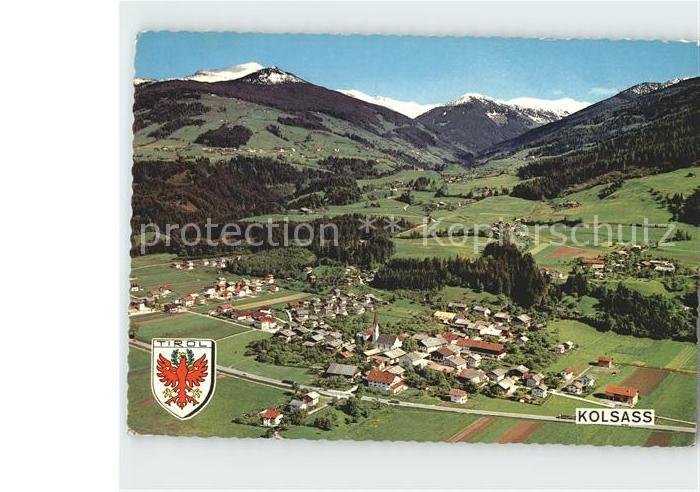 Kolsass mit Kolsassberg Fliegeraufnahme