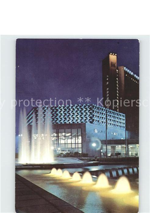 Karl-Marx-Stadt CHEMNITZ Stadthalle und Interhotel Kongress