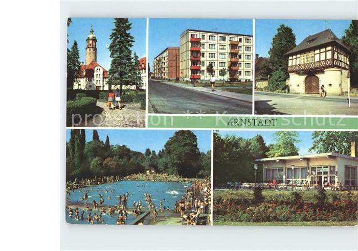 Arnstadt Ilm Neideckturm Rudolstaedter Str Fischtor Bad HO Cafe DSF