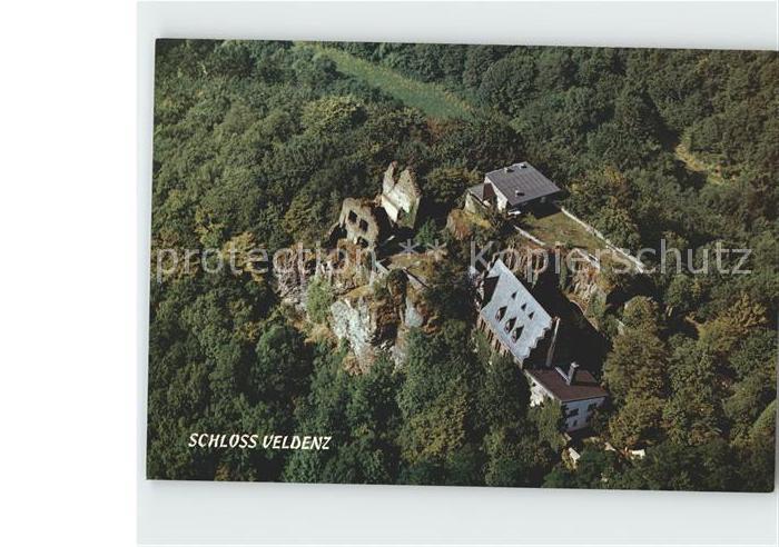 Veldenz Schloss Veldenz Fliegeraufnahme