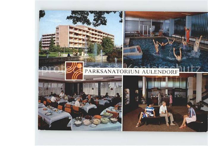 Aulendorf Parksanatorium Aulendorf Hallenbad Speisesaal Aufenthaltsraum