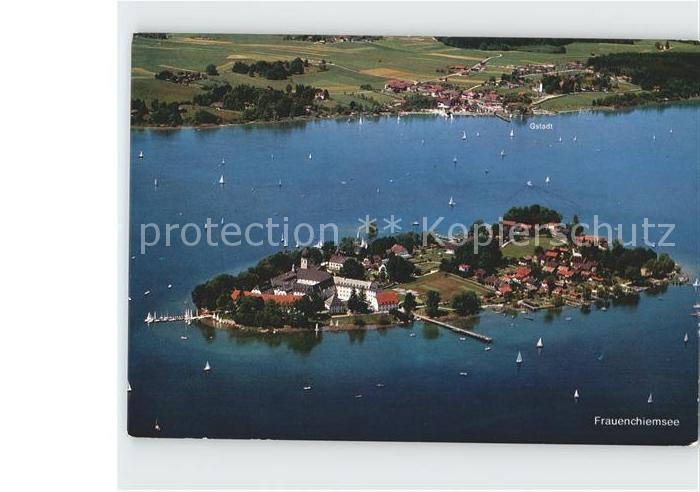 Fraueninsel Chiemsee Kloster Frauenw?rth Fliegeraufnahme