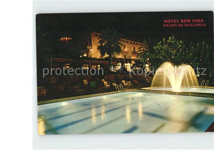 Palma de Mallorca Hotel Son Vida bei Nacht