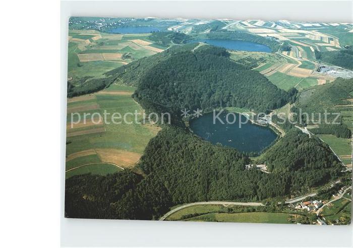 Rheinland Pfalz Eifelmaare Fliegeraufnahme