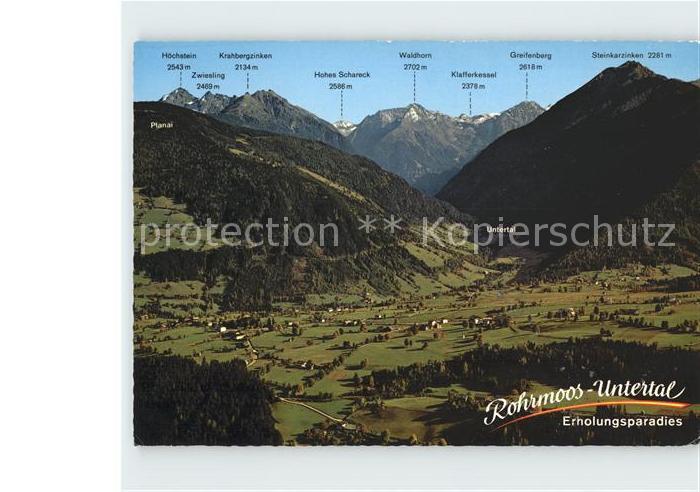 Rohrmoos-Untertal Panorama Fliegeraufnahme