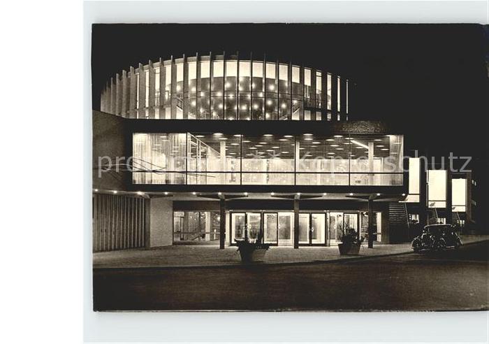 Muenster Westfalen Neues Theater bei Nacht