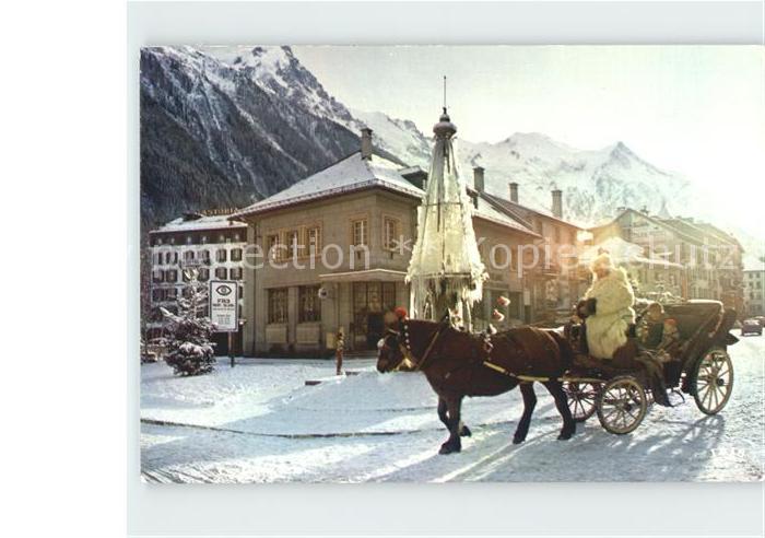 Chamonix Place Jacques Balmat Mont Blanc Pferdek