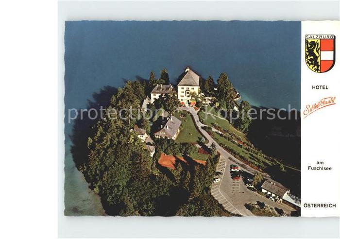 Fuschl See Salzkammergut Hotel Schloss Fuschl Fliegeraufnahme