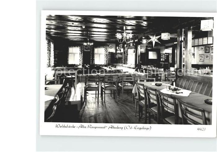 Altenberg Erzgebirge Waldschaenke Altes Raupennest Gastraum