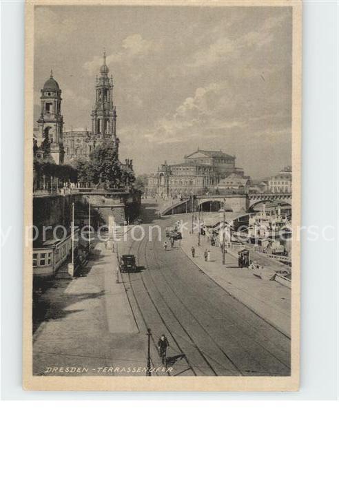 DRESDEN Elbe Terrassenufer Kirche
