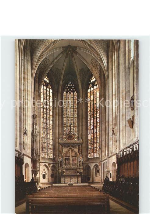 Esslingen Neckar Stadtkirche St Donysius Chor mit Hochaltar