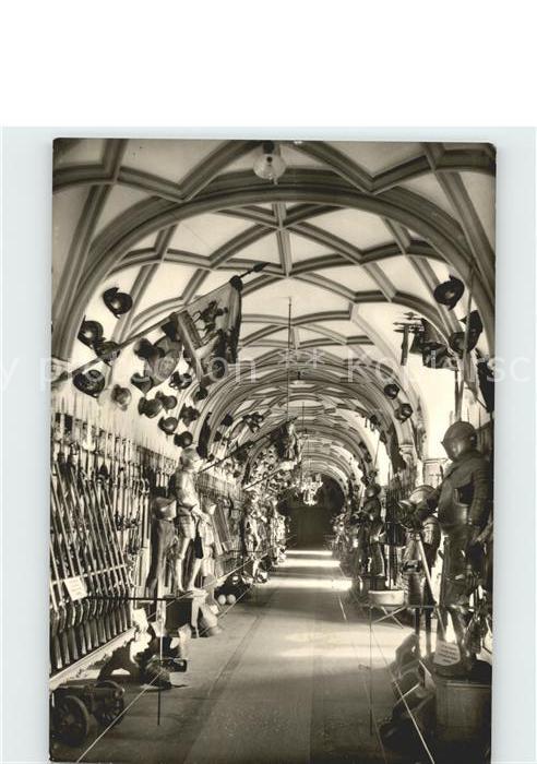 Sigmaringen Fuerstl Schloss Gewoelbter Gang ehem Marstall