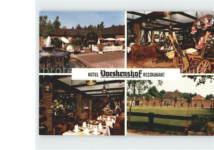 Kevelaer Hotel Voeskenshof Restaurant Terrasse Gastraum Bar