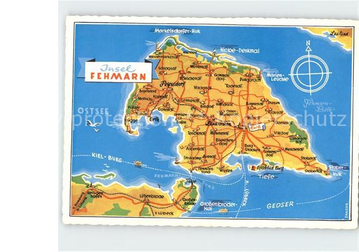Fehmarn Inselkarte
