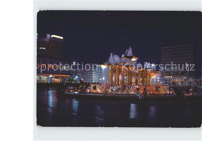 BERLIN  CITY Alexanderplatz bei Nacht