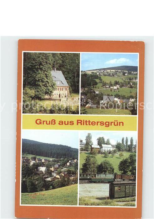 Rittersgruen JH Ernst Scheffler Panorama Teilansicht Museum Schmalspurbahnhof