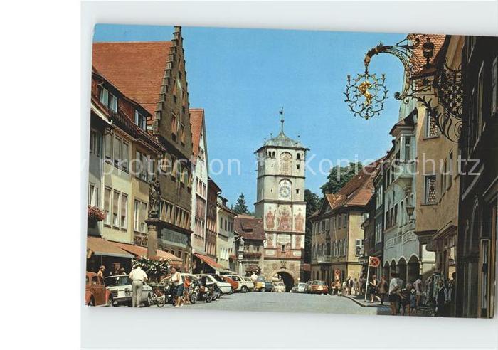 Wangen Allgaeu Herrenstrasse mit Ravensburger Tor