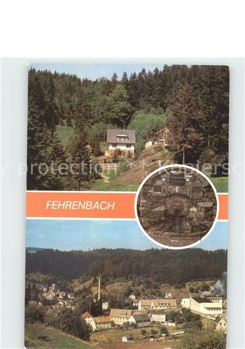Fehrenbach Thueringer Wald Eselsgrund Werraquelle Ortsansicht