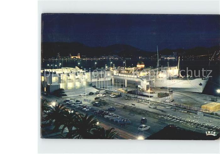 Ajaccio Le port et la gare maritime illumines L