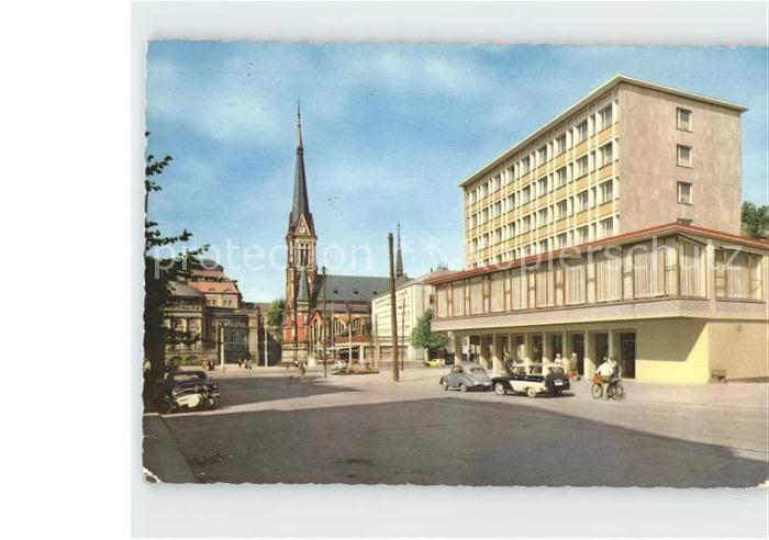 Karl-Marx-Stadt CHEMNITZ Theaterplatz Kirche