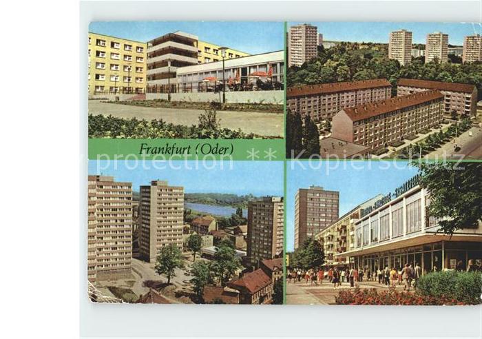 Frankfurt Oder Staatl Feierabendheim Hochhausblick Hochhausgruppe Poetensteig Ka