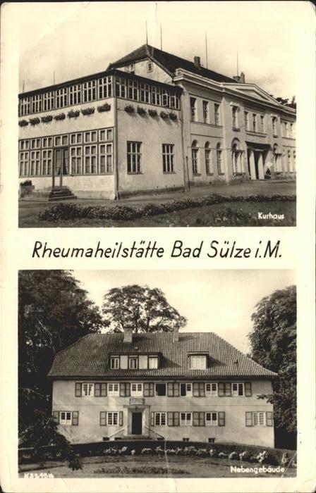 Bad Suelze Rheumaheilstaette Kurhaus Nebengebaeude
