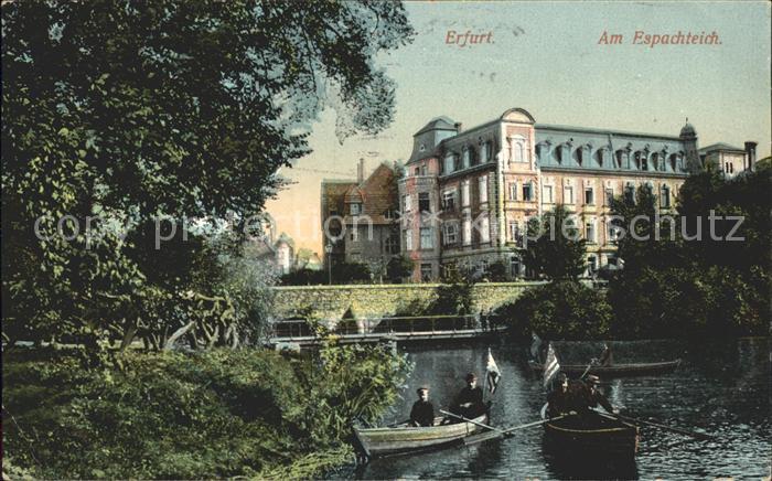 ERFURT  CITY Am Espachteich Boot