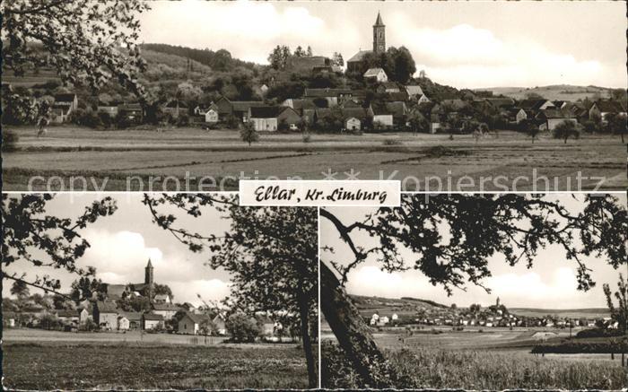 Ellar Limburg Lahn Ortsansicht mit Kirche Landschaft
