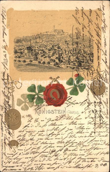 Koenigstein Taunus Panorama mit Burg