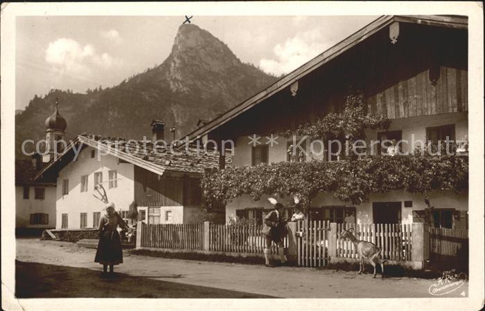 OBERAMMERGAU Bayern Strassenpartie