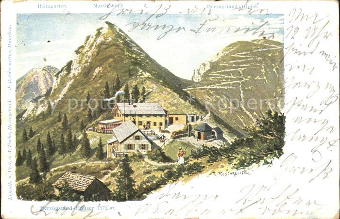 Urfeld Walchensee Herzogstandhaeuser Gipfel Heimgarten