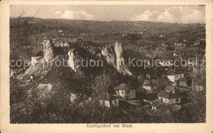 Nisch Okrug Nisava Gebirgsdorf Panorama