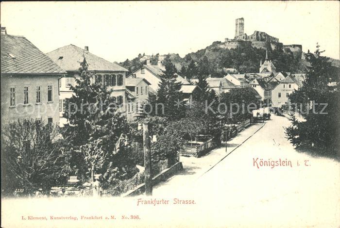 Koenigstein Taunus Frankfurter Strasse Burgruine