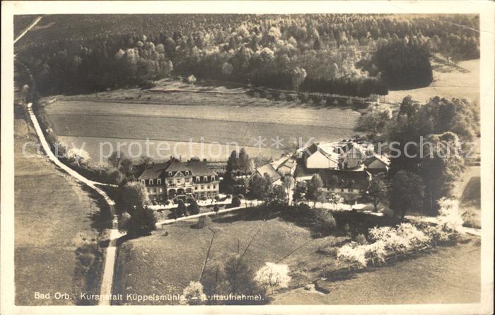 Bad Orb Kuranstalt Kueppelsmuehle Fliegeraufnahme