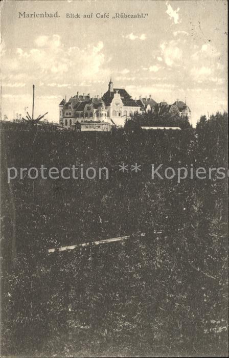 Marienbad Tschechien Boehmen Cafe Ruebezahl