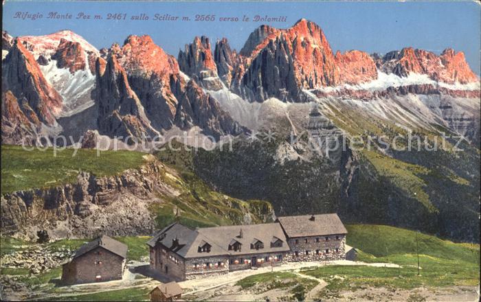 Monte Pez Rifugio sullo Sciliar verso le Dolomiti
