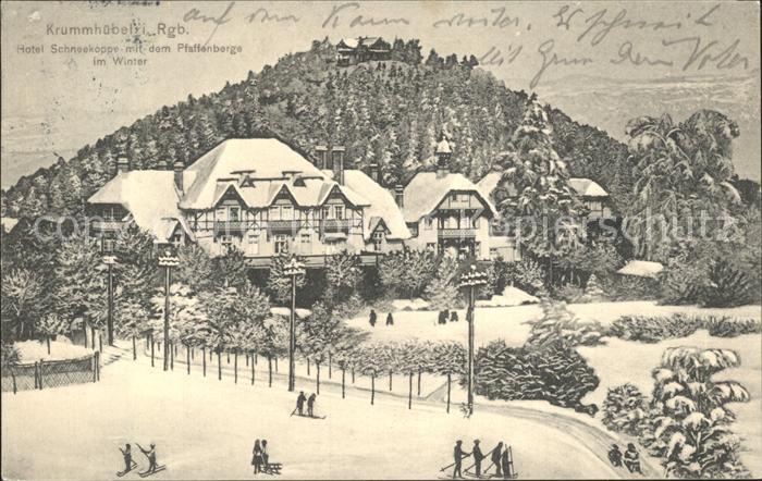Krummhuebel Riesengebirge Riesengebirge Hotel Schneekoppe mit Pfaffenberg