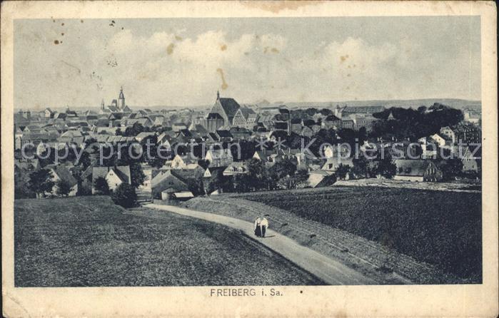 Freiberg Sachsen Totalansicht